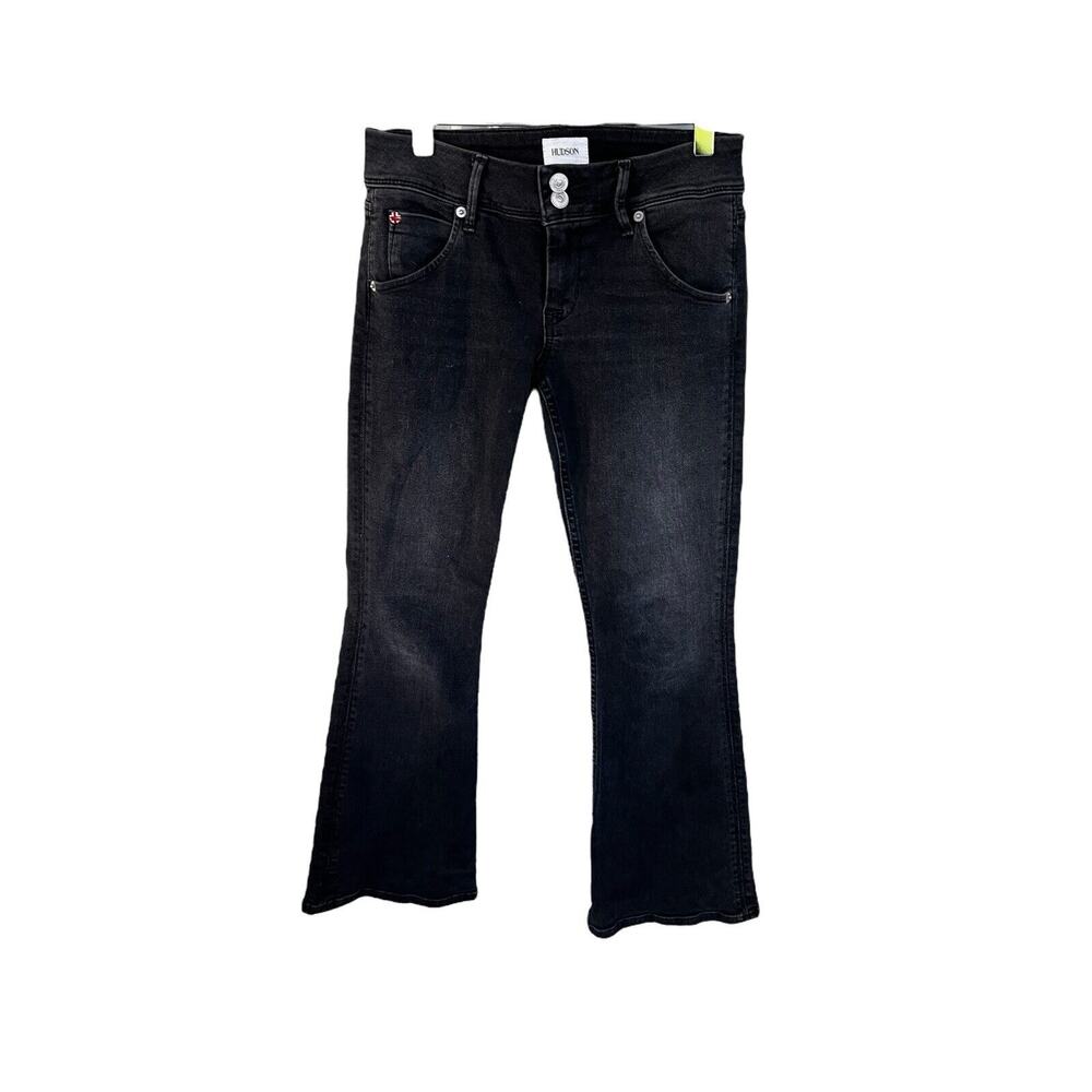 HUDSON Women's sz 25 Black Bootcut Crop Flare Jeans
